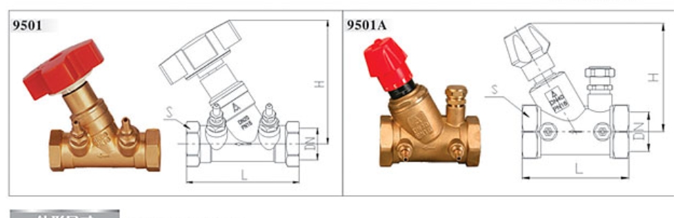 头号玩家官网登录入口黄铜数字锁定平衡阀9501/9501A结构图